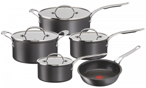 Puodų rinkinys + rankena Tefal Jamie Oliver 9 dalių