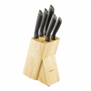 Peilių rinkinys Tefal Stainless steel + Wooden block