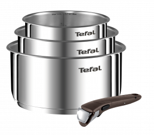 Puodų rinkinys Tefal Ingenio Emotion  +  ruda rankena