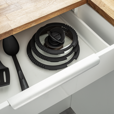 Stiklinių dangčių rinkinys Tefal Ingenio 16/18/20 cm