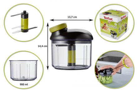 5 sekundžių smulkintuvas 900 ml Tefal