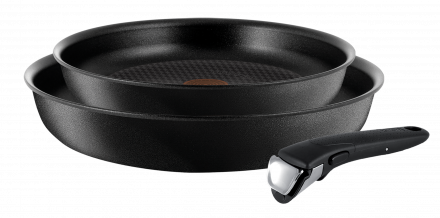 Keptuvių rinkinys + rankena Tefal Ingenio Artisane 24/28 cm